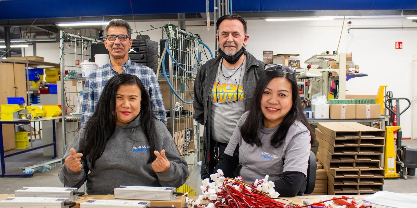 Collega's van Conclusion ForeyeT bezig met hun werkzaamheden