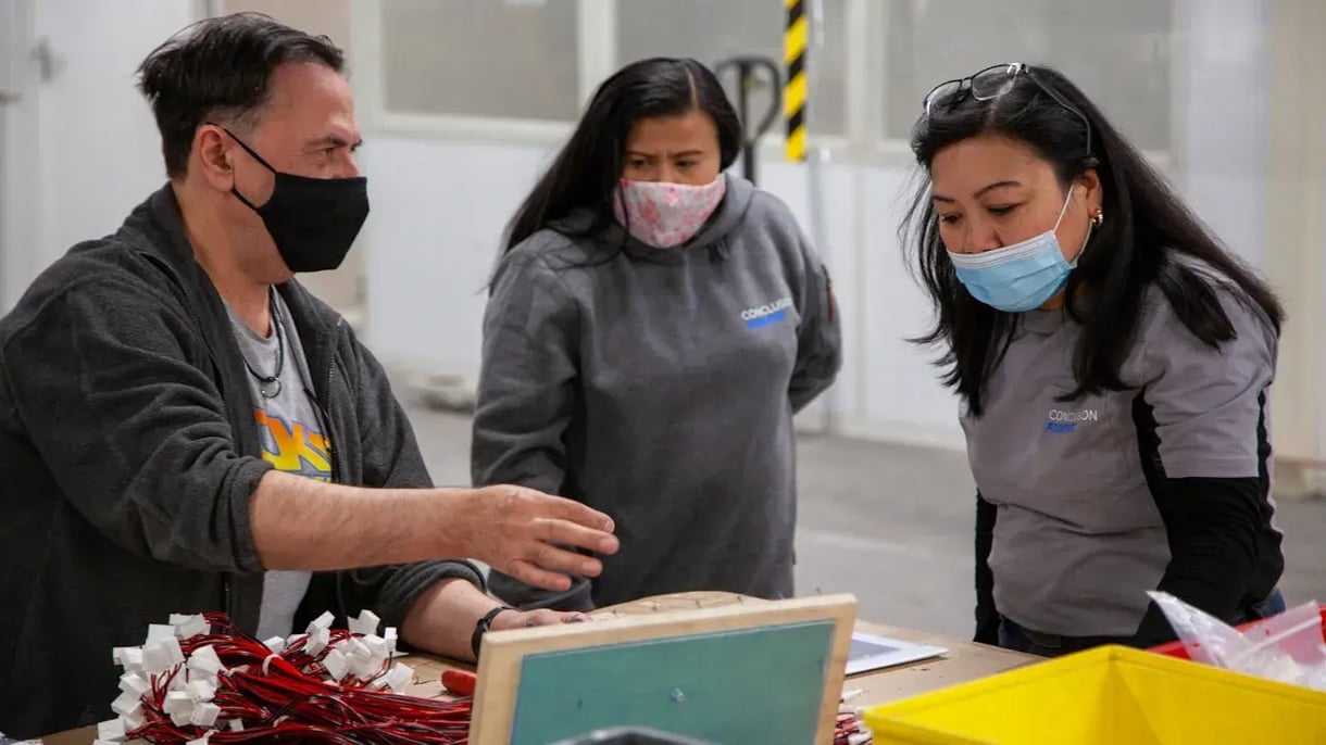 Collega's van Conclusion ForeyeT bezig met hun werkzaamheden