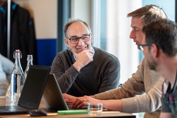 overleg tijdens workshop