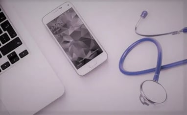 Foto van gegevensuitwisseling