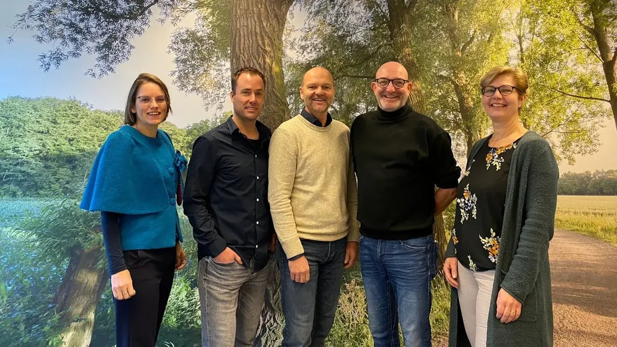 Groepsfoto met collega’s 