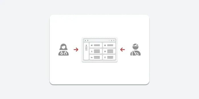 Zorgportaal illustratie.