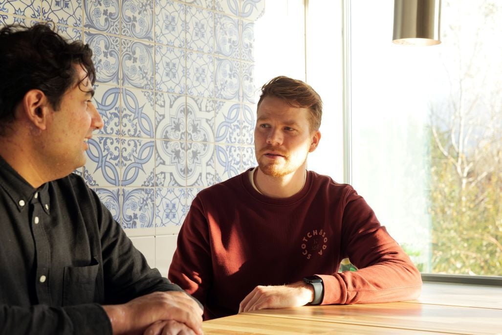 Foto van twee mannen