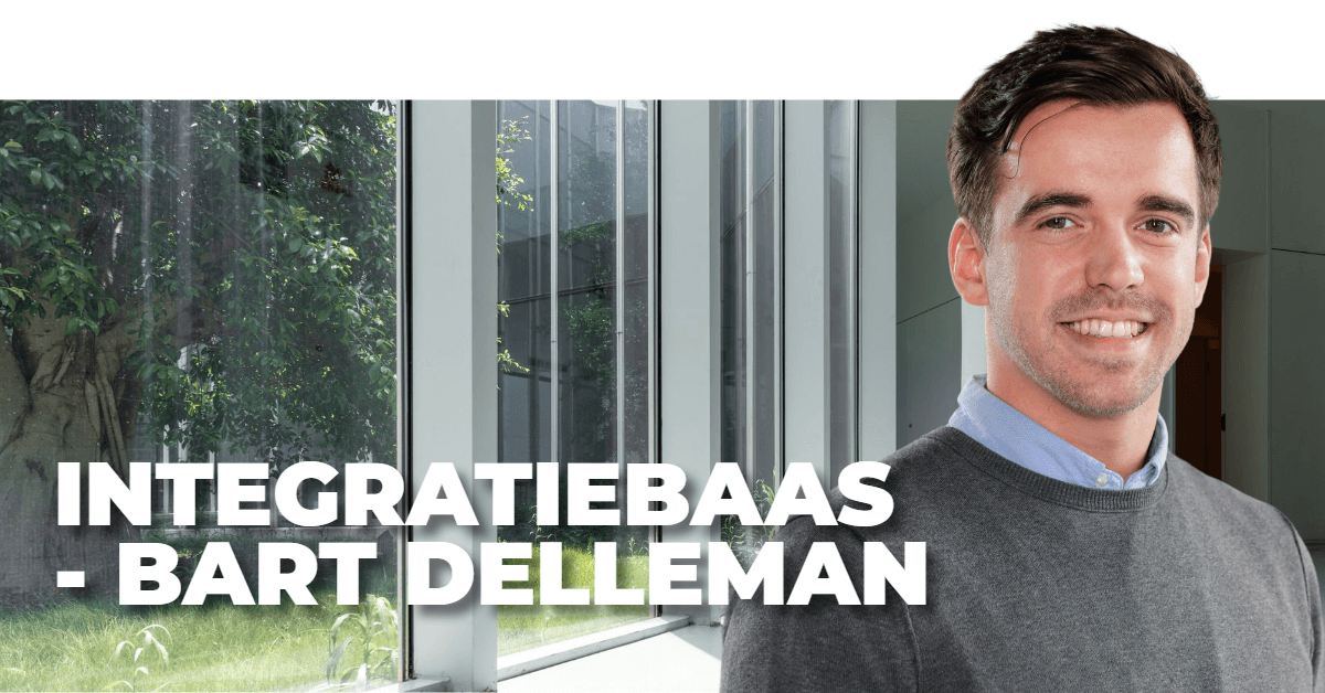 Mannelijke collega met tekst: 