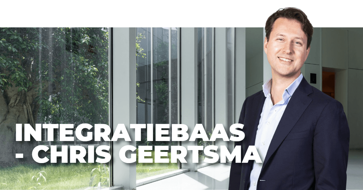 Mannelijke collega met tekst: 