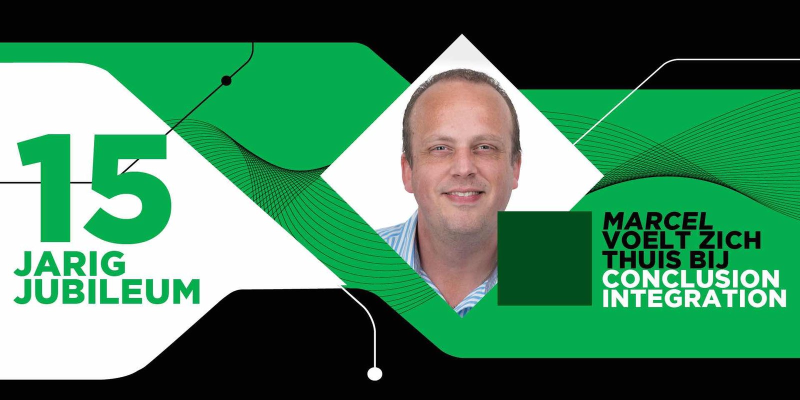 Mannelijke collega met tekst: 