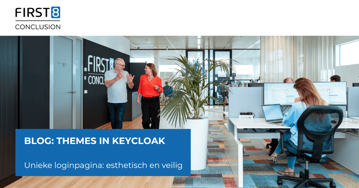 Man en vrouw pratend in kantoorruimte