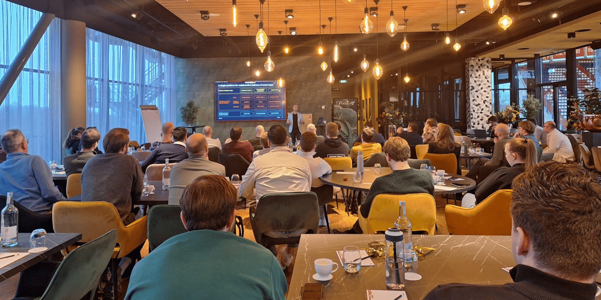 Een presentatie tijdens de Heidag