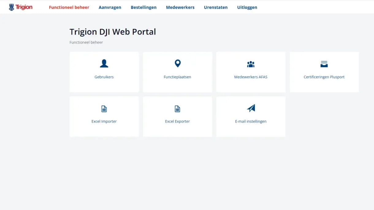 screenshot Web Portal