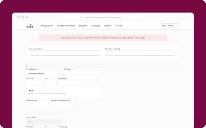 Attero-aanvraag-OutSystems