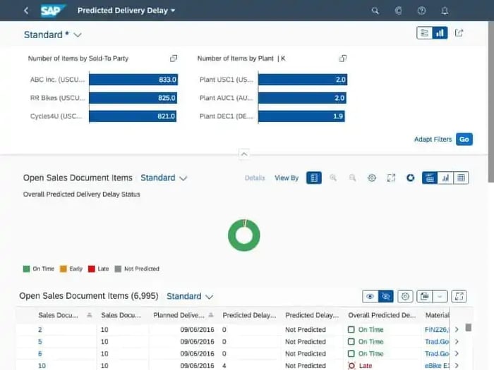 Overview SAP delivery