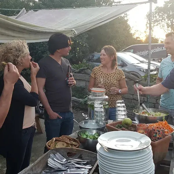 eten bij het teamuitsje