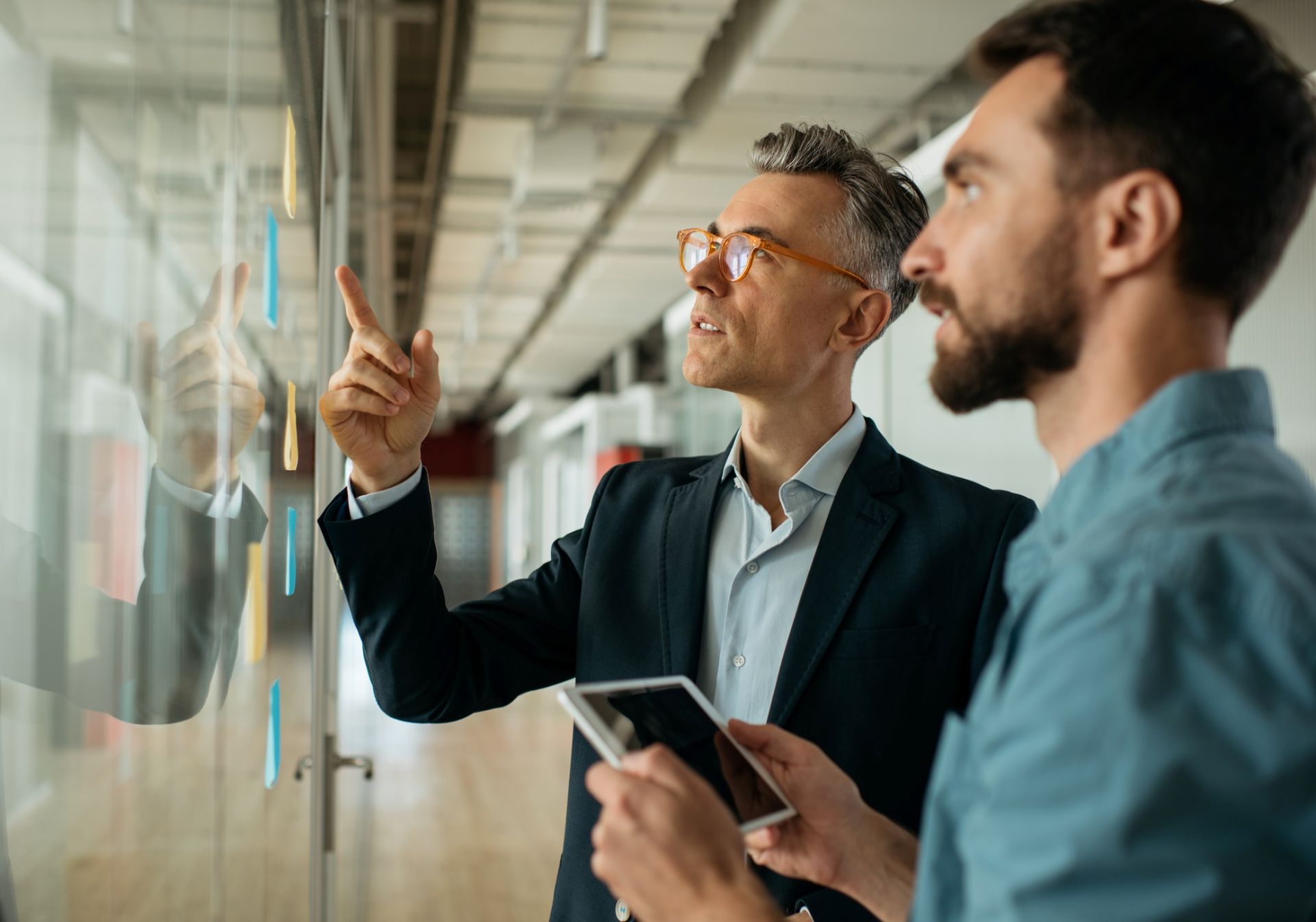 in een stand -up meeting