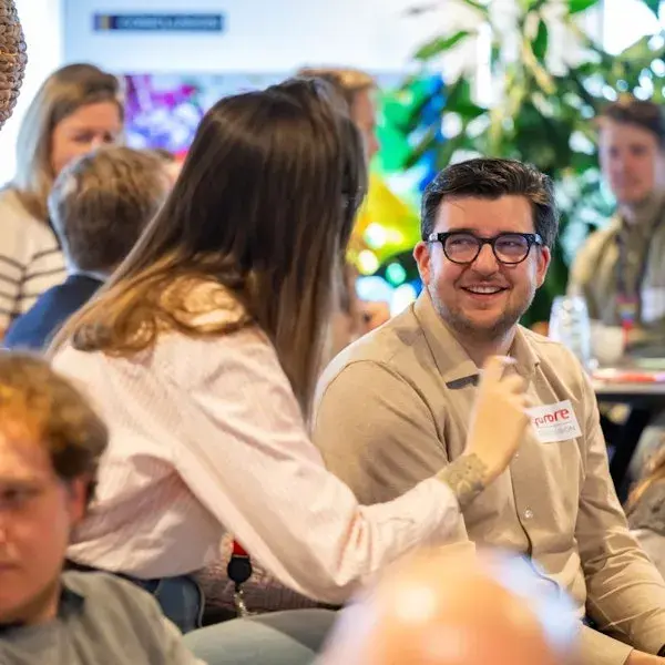 Collega's bij een event van Furore.